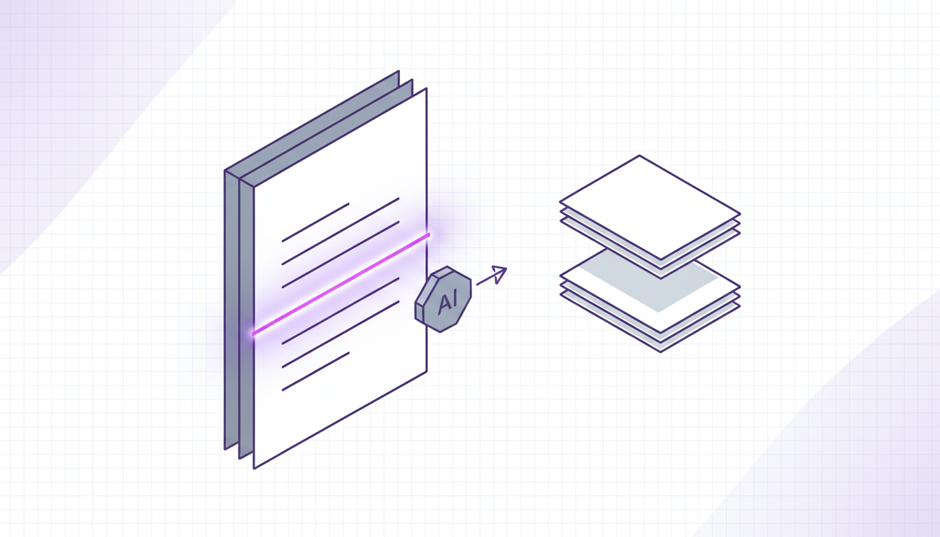 Document boundaries are inferred from page meaning and structure, not only from fixed page-count rules.