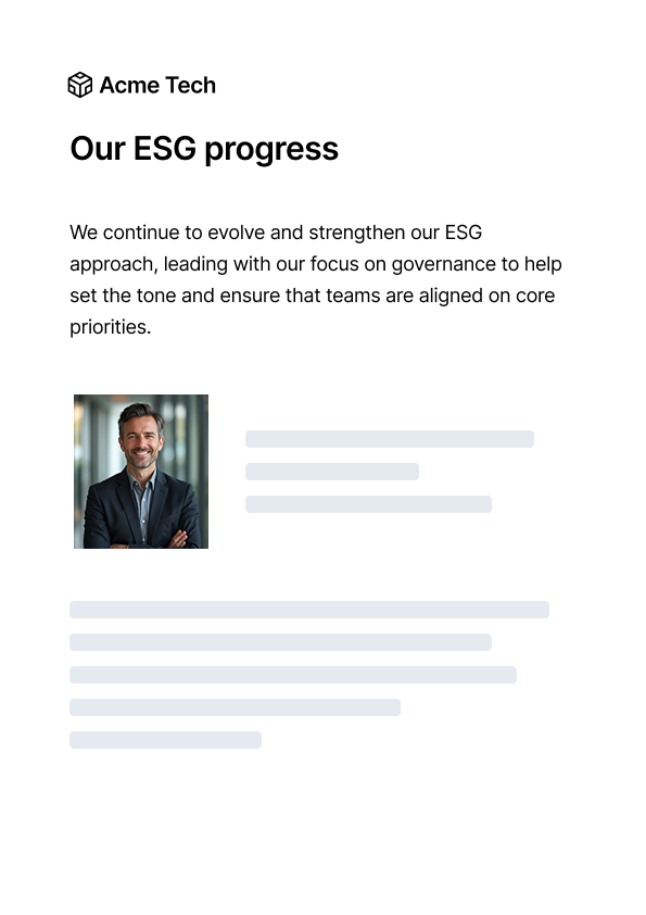 ESG reports