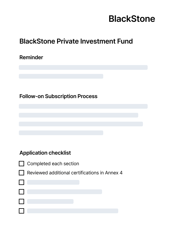 subscription agreements